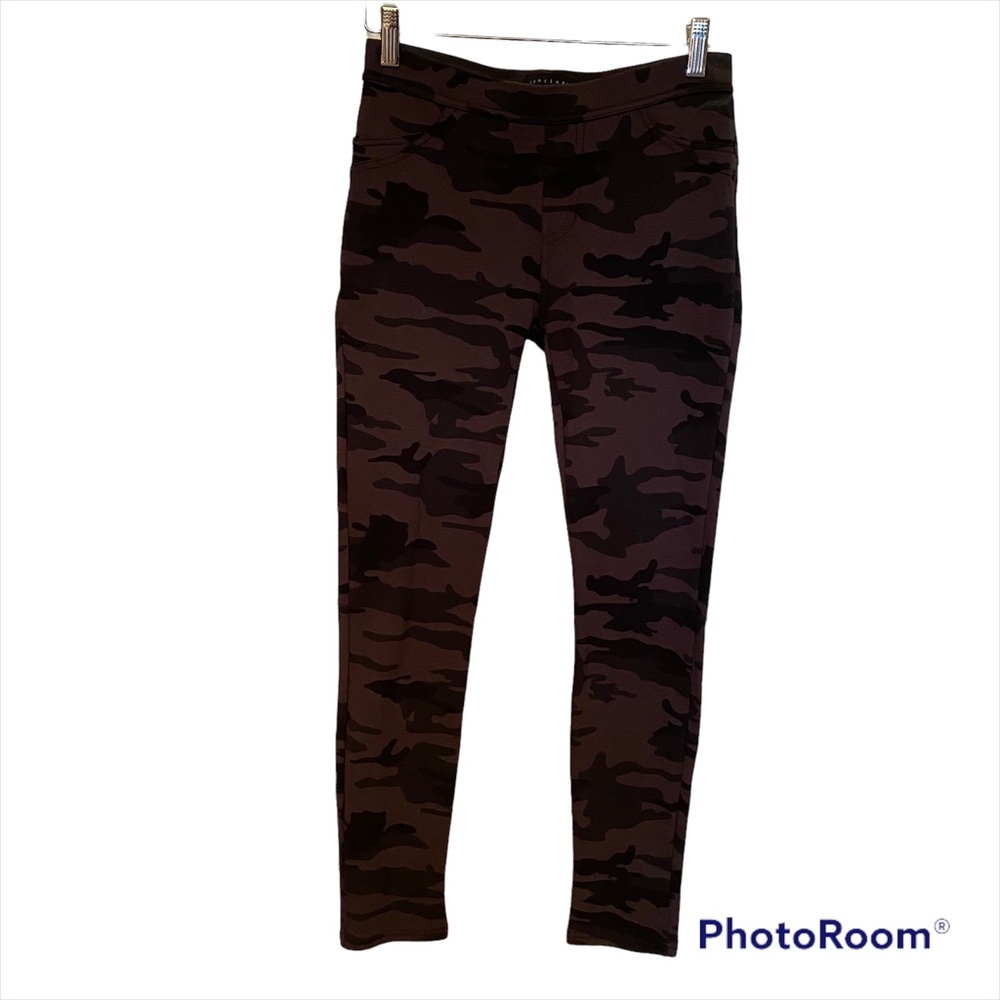 SANCTUARY PANTS LEGGINGS GRAY BLACK CAMOUFLAGE PRINT STRETCH SIZE S